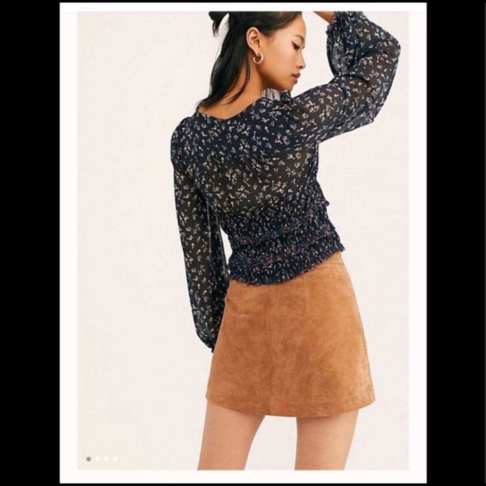 - NWT Free People Printed Lolita Top